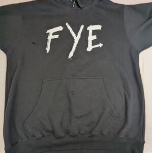 F**K YOUR EXCUSES FYE Black Hoodie Excellent Condition